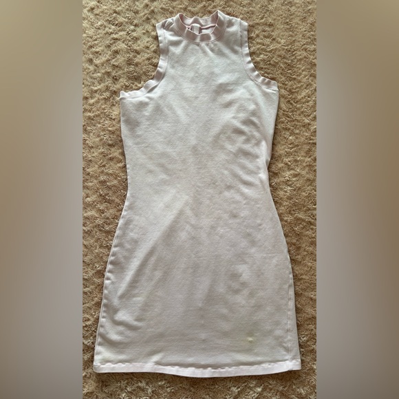 SKIMS Dresses & Skirts - SKIIMS Bodycon Light Pink Sleeveless High Neck Mini Dress Size Small / Petite